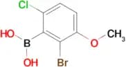 (2-Bromo-6-chloro-3-methoxyphenyl)boronic acid