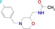 N-((4-(4-Fluorobenzyl)morpholin-2-yl)methyl)acetamide
