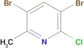 3,5-Dibromo-2-chloro-6-methylpyridine