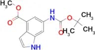 Methyl 6-((tert-butoxycarbonyl)amino)-1H-indole-4-carboxylate
