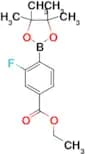 Ethyl 3-fluoro-4-(4,4,5,5-tetramethyl-1,3,2-dioxaborolan-2-yl)benzoate