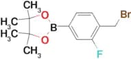 2-(4-(Bromomethyl)-3-fluorophenyl)-4,4,5,5-tetramethyl-1,3,2-dioxaborolane