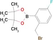 2-(2-(Bromomethyl)-5-fluorophenyl)-4,4,5,5-tetramethyl-1,3,2-dioxaborolane
