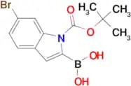 (6-Bromo-1-(tert-butoxycarbonyl)-1H-indol-2-yl)boronic acid