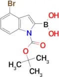(4-Bromo-1-(tert-butoxycarbonyl)-1H-indol-2-yl)boronic acid