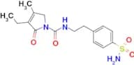 4-[2-[(3-Ethyl-4-methyl-2-oxo-3-pyrrolin-1-yl)carboxamido]ethyl]benzenesulfonamide