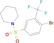 1-((4-Bromo-3-(trifluoromethyl)phenyl)sulfonyl)piperidine