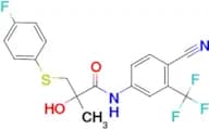 N-(4-Cyano-3-(trifluoromethyl)phenyl)-3-((4-fluorophenyl)thio)-2-hydroxy-2-methylpropanamide