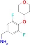 [3,5-Difluoro-4-(oxan-4-yloxy)phenyl]methanamine