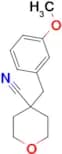 4-[(3-Methoxyphenyl)methyl]oxane-4-carbonitrile