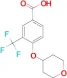 4-(Oxan-4-yloxy)-3-(trifluoromethyl)benzoic acid