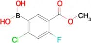 (2-Chloro-4-fluoro-5-(methoxycarbonyl)phenyl)boronic acid