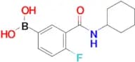(3-(Cyclohexylcarbamoyl)-4-fluorophenyl)boronic acid