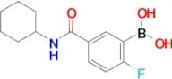 (5-(Cyclohexylcarbamoyl)-2-fluorophenyl)boronic acid