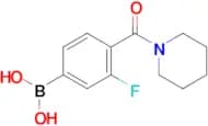 (3-Fluoro-4-(piperidine-1-carbonyl)phenyl)boronic acid
