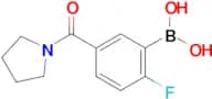 (2-Fluoro-5-(pyrrolidine-1-carbonyl)phenyl)boronic acid