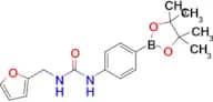 1-(Furan-2-ylmethyl)-3-(4-(4,4,5,5-tetramethyl-1,3,2-dioxaborolan-2-yl)phenyl)urea