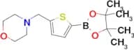 4-((5-(4,4,5,5-Tetramethyl-1,3,2-dioxaborolan-2-yl)thiophen-2-yl)methyl)morpholine