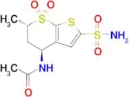 N-((4S,6S)-6-Methyl-7,7-dioxido-2-sulfamoyl-5,6-dihydro-4H-thieno[2,3-b]thiopyran-4-yl)acetamide