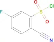 2-Cyano-5-fluorobenzene-1-sulfonyl chloride