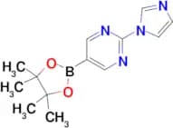 2-(1H-Imidazol-1-yl)-5-(4,4,5,5-tetramethyl-1,3,2-dioxaborolan-2-yl)pyrimidine
