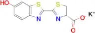 Potassium (S)-2-(6-hydroxybenzo[d]thiazol-2-yl)-4,5-dihydrothiazole-4-carboxylate