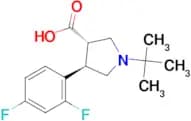 (3S,4R)-1-tert-Butyl-4-(2,4-difluorophenyl)pyrrolidine-3-carboxylic acid