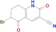 6-Bromo-2,5-dioxo-1,2,5,6,7,8-hexahydroquinoline-3-carbonitrile