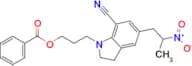 3-(7-Cyano-5-(2-nitropropyl)indolin-1-yl)propyl benzoate