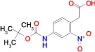 2-(4-(tert-Butoxycarbonylamino)-2-nitrophenyl)acetic acid