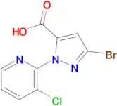 3-Bromo-1-(3-chloropyridin-2-yl)-1H-pyrazole-5-carboxylic acid