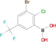 (3-Bromo-2-chloro-5-(trifluoromethyl)phenyl)boronic acid