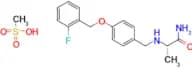 (S)-2-((4-((2-Fluorobenzyl)oxy)benzyl)amino)propanamide methanesulfonate