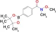 N-Methoxy-N-methyl-4-(4,4,5,5-tetramethyl-1,3,2-dioxaborolan-2-yl)benzamide