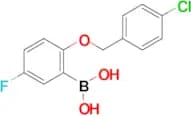 (2-((4-Chlorobenzyl)oxy)-5-fluorophenyl)boronic acid
