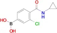 (3-Chloro-4-(cyclopropylcarbamoyl)phenyl)boronic acid