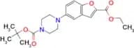 tert-Butyl 4-(2-(ethoxycarbonyl)benzofuran-5-yl)piperazine-1-carboxylate