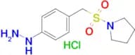1-((4-Hydrazinylbenzyl)sulfonyl)pyrrolidine hydrochloride