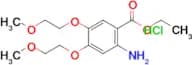 Ethyl 2-amino-4,5-bis(2-methoxyethoxy)benzoate hydrochloride