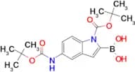 (1-(tert-Butoxycarbonyl)-5-((tert-butoxycarbonyl)amino)-1H-indol-2-yl)boronic acid
