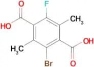 2-Bromo-5-fluoro-3,6-dimethylterephthalic acid
