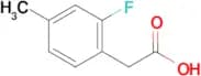 2-Fluoro-4-methylphenylacetic acid
