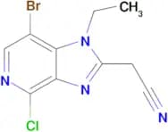 2-(7-Bromo-4-chloro-1-ethyl-1H-imidazo[4,5-c]pyridin-2-yl)acetonitrile