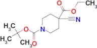 1-tert-Butyl 4-ethyl 4-cyanopiperidine-1,4-dicarboxylate