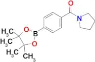 Pyrrolidin-1-yl(4-(4,4,5,5-tetramethyl-1,3,2-dioxaborolan-2-yl)phenyl)methanone