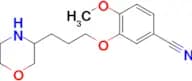 4-Methoxy-3-(3-(morpholin-3-yl)propoxy)benzonitrile