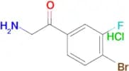2-Amino-1-(4-bromo-3-fluorophenyl)ethanone hydrochloride