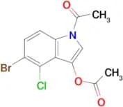 1-Acetyl-5-bromo-4-chloro-1H-indol-3-yl acetate