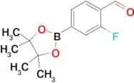 2-Fluoro-4-(4,4,5,5-tetramethyl-1,3,2-dioxaborolan-2-yl)benzaldehyde