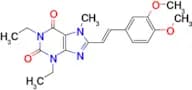8-[(E)-2-(3,4-Dimethoxyphenyl)ethenyl]-1,3-diethyl-7-methyl-purine-2,6 -dione